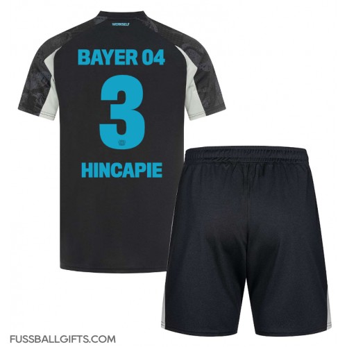 Bayer Leverkusen Piero Hincapie #3 Fußballbekleidung 3rd trikot Kinder 2024-25 Kurzarm (+ kurze hosen)